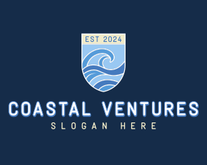 Wave Travel Tourism logo design