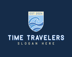 Wave Travel Tourism logo design