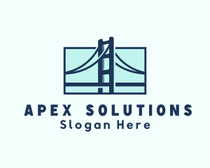 Road Bridge Infrastructure logo design