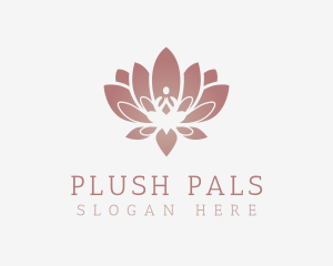 Calm Lotus Sitting Pose Logo