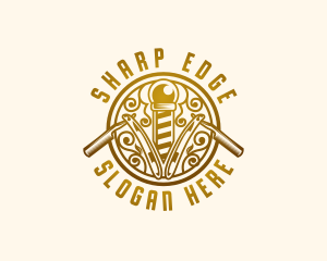 Vintage Razor Barbershop logo