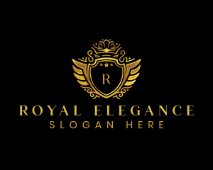 Royal Crest Shield logo design