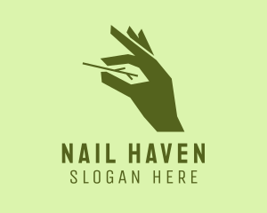 Landscaping Gardener Hand logo