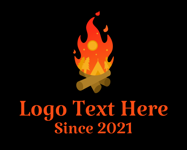 Campfire logo example 2