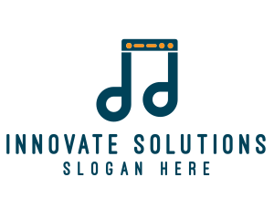 Server Musical Note Logo