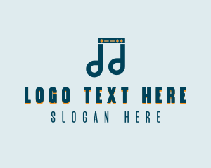 Server Musical Note Logo