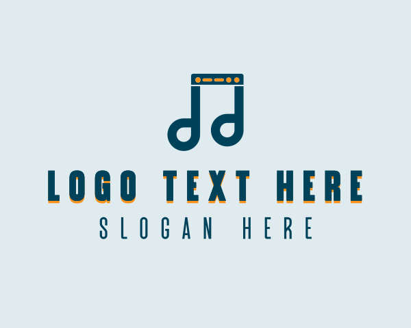 Musical Note logo example 2