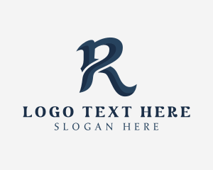 Startup Advertising Studio Letter R logo