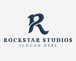 Startup Advertising Studio Letter R logo design