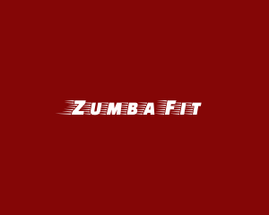 Red Fast & Fitness Text Font logo