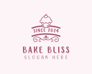 Cupcake Baking Patisserie logo design