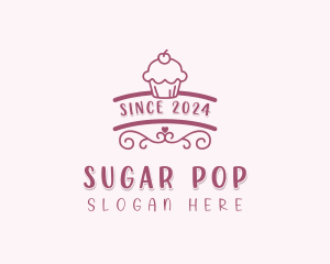 Cupcake Baking Patisserie logo design