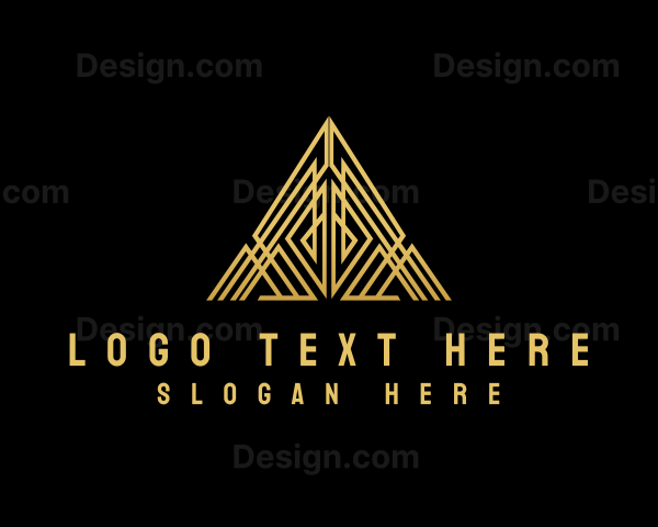 Luxury Pyramid Triangle Logo