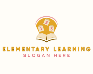 Kindergarten Learning Book logo design