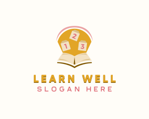 Kindergarten Learning Book logo design