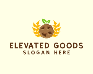 Wheat Choco Chip Cookie logo design