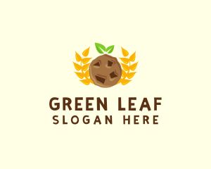 Wheat Choco Chip Cookie logo design