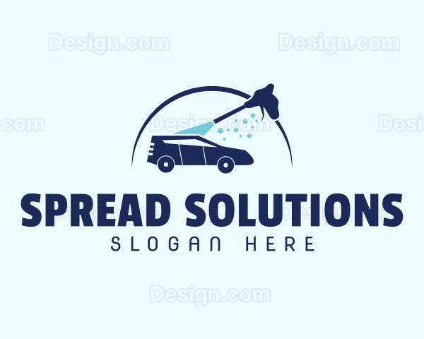 Pressure Wash Car Logo