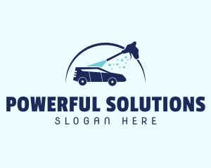 Pressure Wash Car logo design