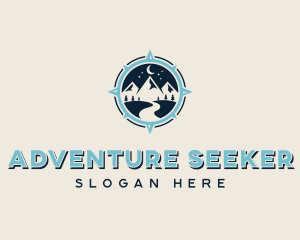 Mountain Compass Camping logo design