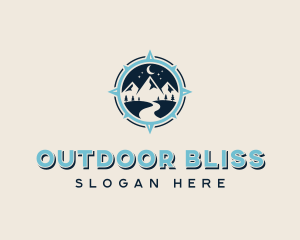 Mountain Compass Camping logo design