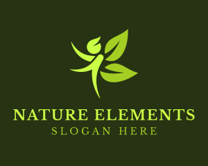 Natural Human Leaf logo design