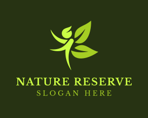 Natural Human Leaf logo design