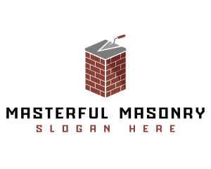 Masonry Trowel Bricks Builder logo design