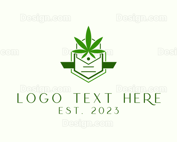 Organic Marijuana Cannabis Logo