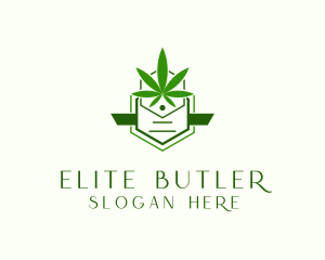 Organic Marijuana Cannabis Logo