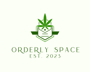 Organic Marijuana Cannabis logo design