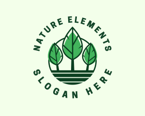 Green Leaf Nature logo design