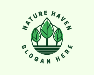 Green Leaf Nature logo design