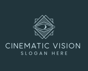 Vision Eye Moon logo design