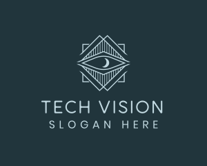 Vision Eye Moon logo design