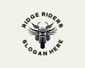 Motorcycle Wings Motorbike logo design