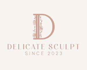 Flower Boutique Letter D  logo design