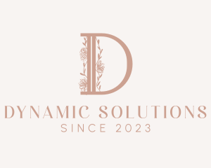 Flower Boutique Letter D  logo design