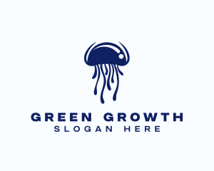 Nature Wildlife Jellyfish  logo design