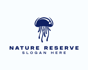 Nature Wildlife Jellyfish  logo design