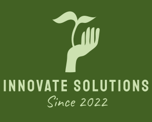 Silhouette Hand Plant  logo