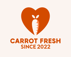 Carrot Heart Dental Pediatric  logo design