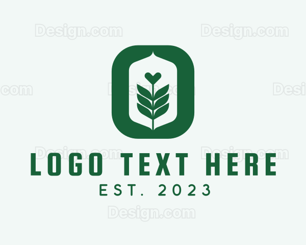 Gardening Leaf Letter O Logo