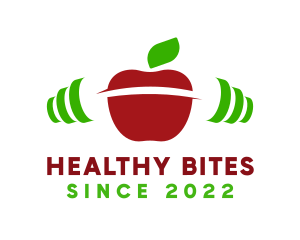 Healthy Wellness Apple logo design