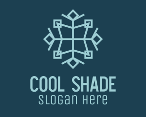 Cool Air Snowflake logo design