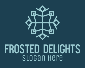 Cool Air Snowflake logo design