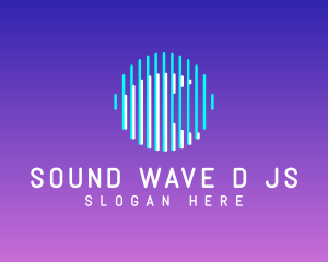 Music Streaming Audio Wave logo design