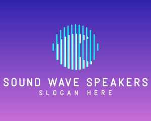 Music Streaming Audio Wave logo design