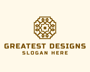 Ornamental Arabic Pattern logo design