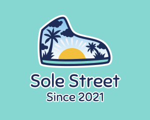 Summer Beach Sneakers logo design